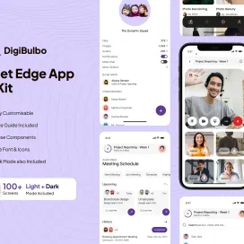 Meet Edge Online Meeting App UI Kit